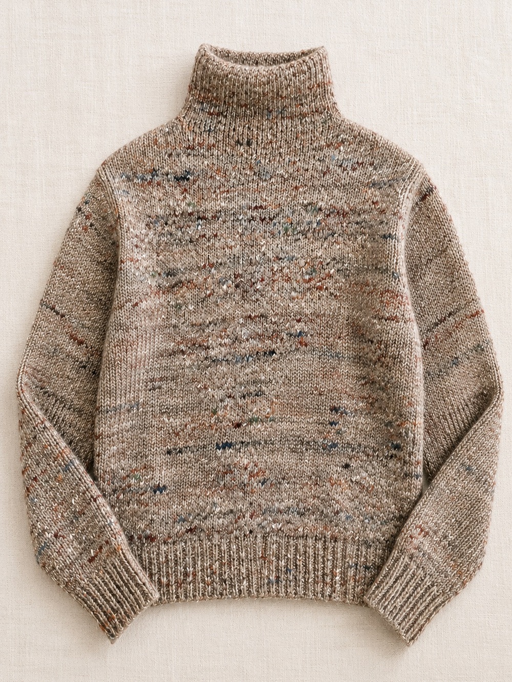 Aritzia Wilfred Wool Alpaca Silk Marled Funnel Neck Sweater XS